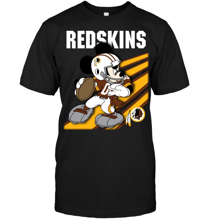 Washington Redskins "mickey Mouse" Disney Football T-Shirt